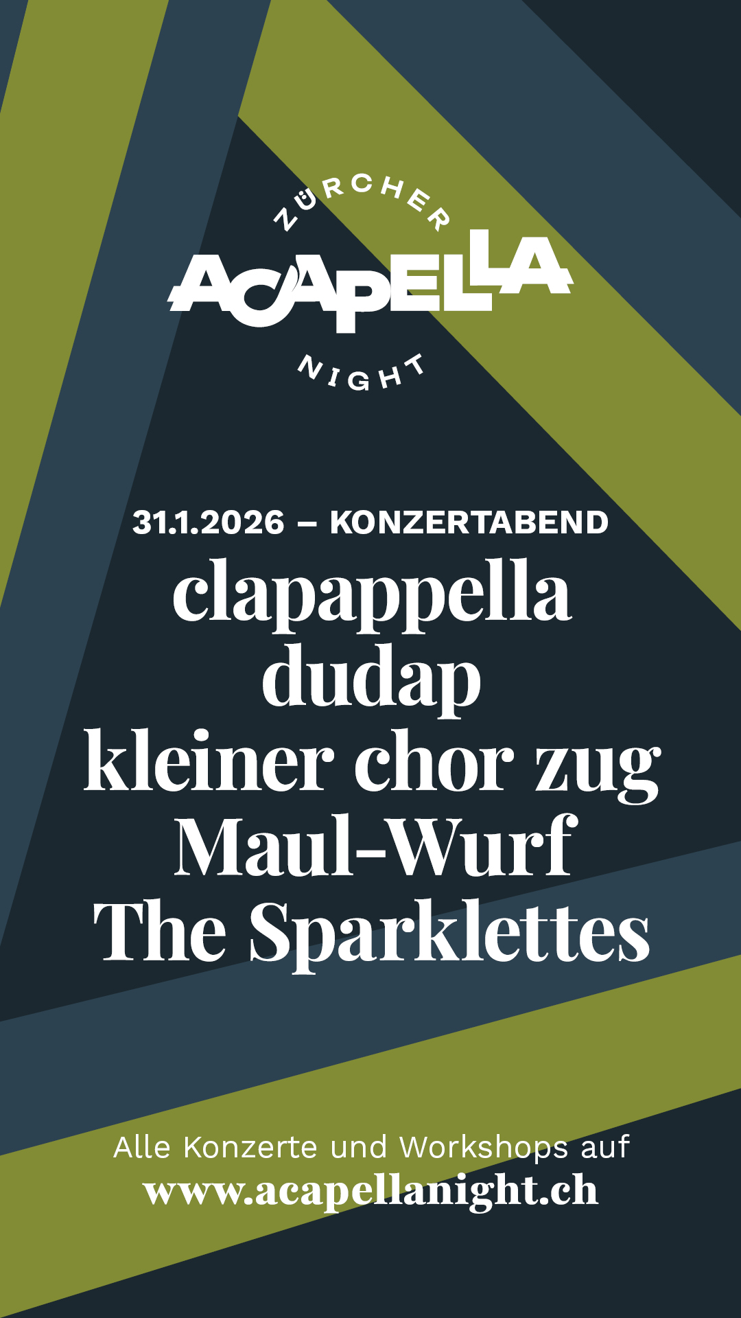 Dudap an der Zürcher Acappellanight – 31. Januar 2026